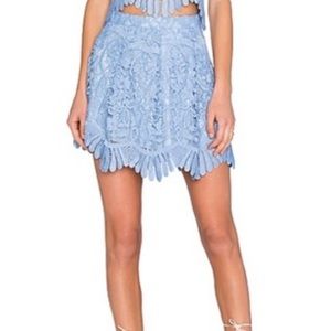 Lovers+Friends | mai tai skirt in crystal blue | 2-piece set | SKIRT ONLY